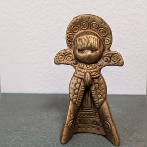 Commodore Praying Angel Choir Ceramic Christmas Nativity Mid Century